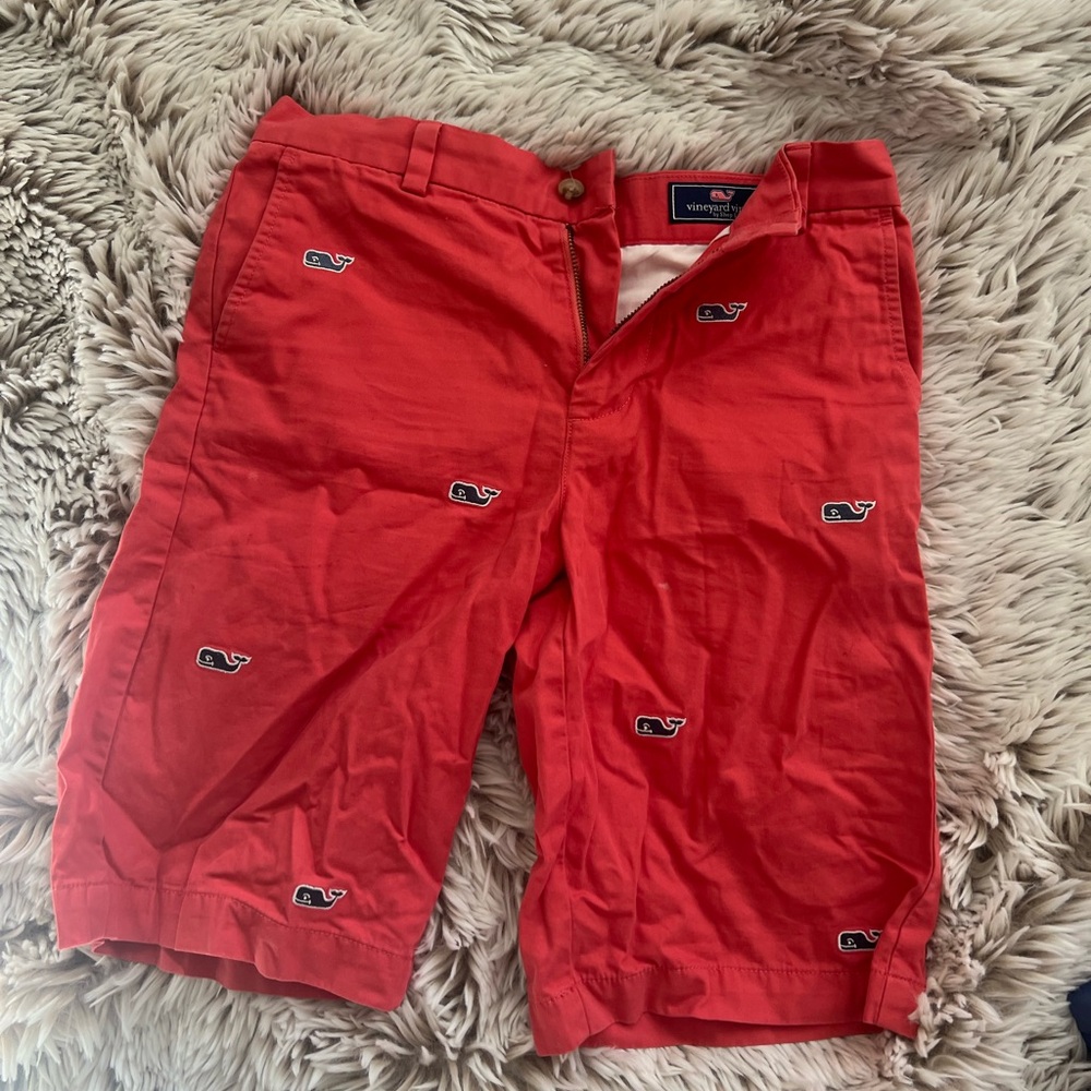 Vineyard Vines Red Kids Shorts